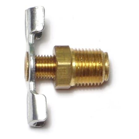 Midwest Fastener Corp. 1/8MIP x 7/16" Brass Drain Cocks 4PK 66561